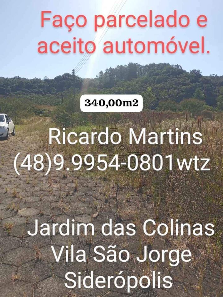 Terreno à Venda, 467 m²em Vila S Jorge - Siderópolis
