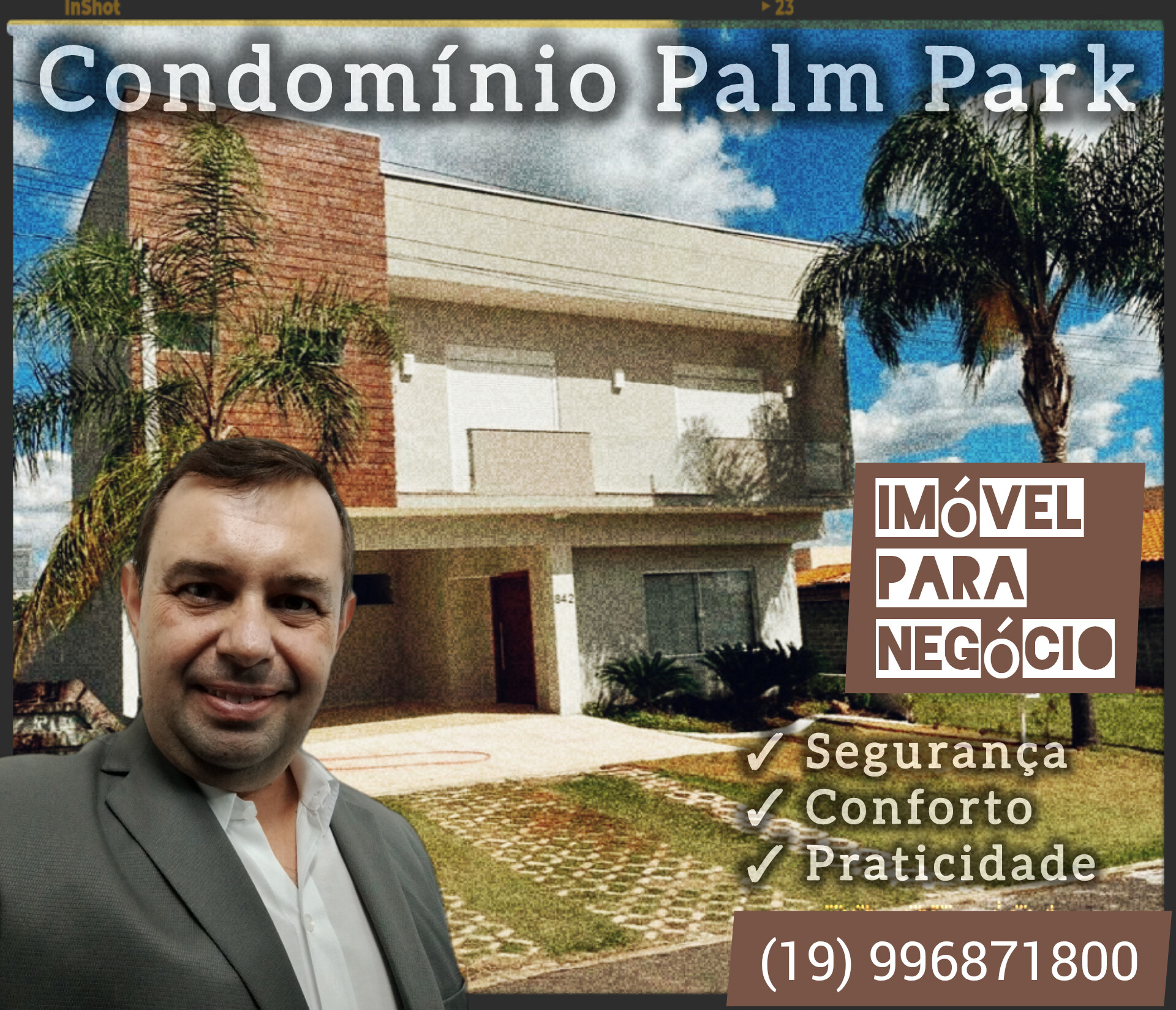 Casa de Condomínio com 5 Quartos à Venda ou Locação, 400 m²em Residencial Palm Park - Estiva Gerbi