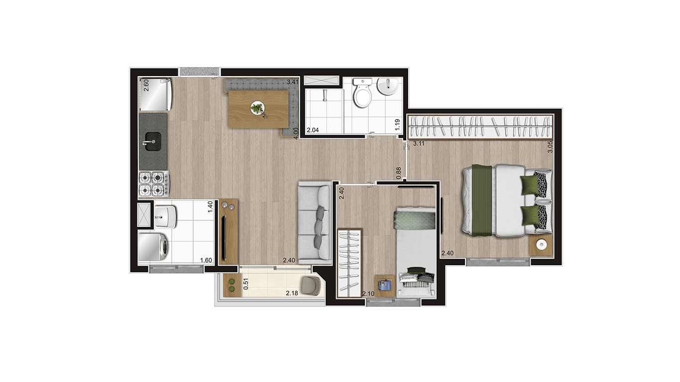 Imagem Apartamento com 2 Quartos à Venda, 37 m²em Jardim Mirante - São Paulo