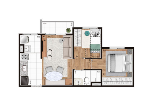 Imagem Apartamento com 2 Quartos à Venda,  em Água Funda - São Paulo