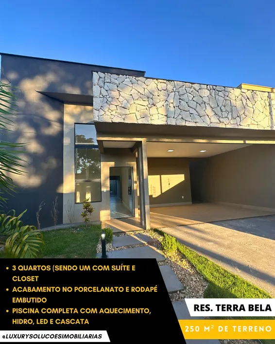 Imagem Casa com 3 Quartos à Venda, 156 m²em Terrabela Cerrado - Senador Canedo