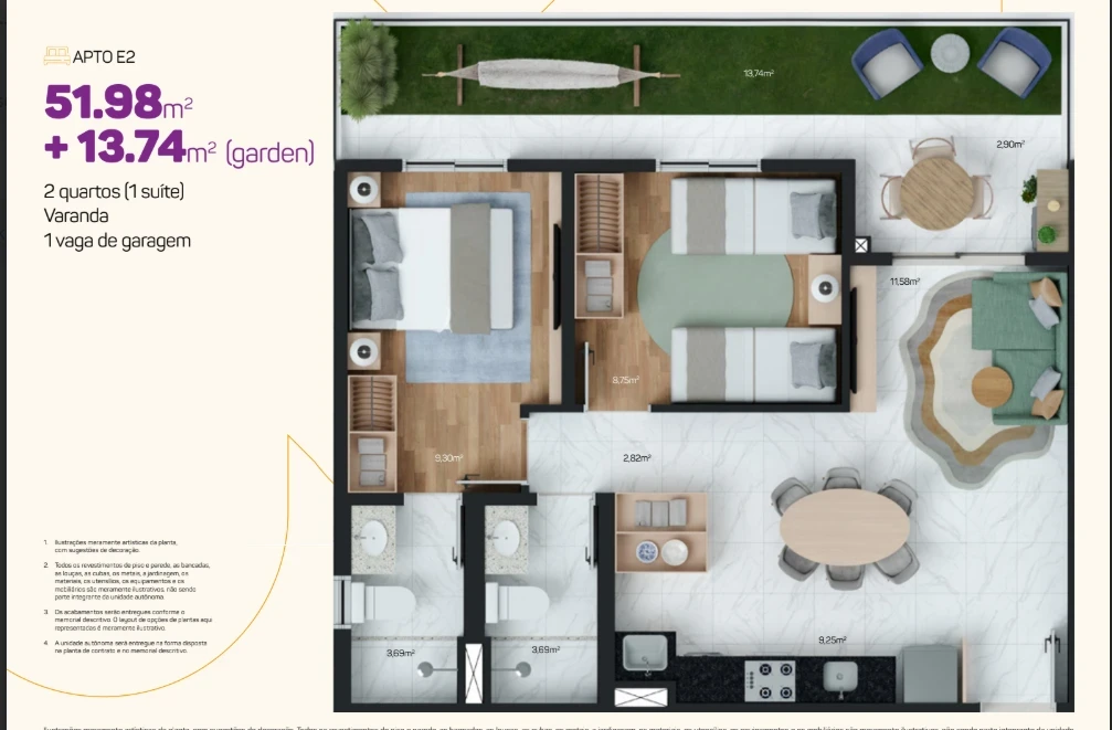 Imagem Apartamento com 3 Quartos à Venda, 51 m² em Parque Iracema - Fortaleza