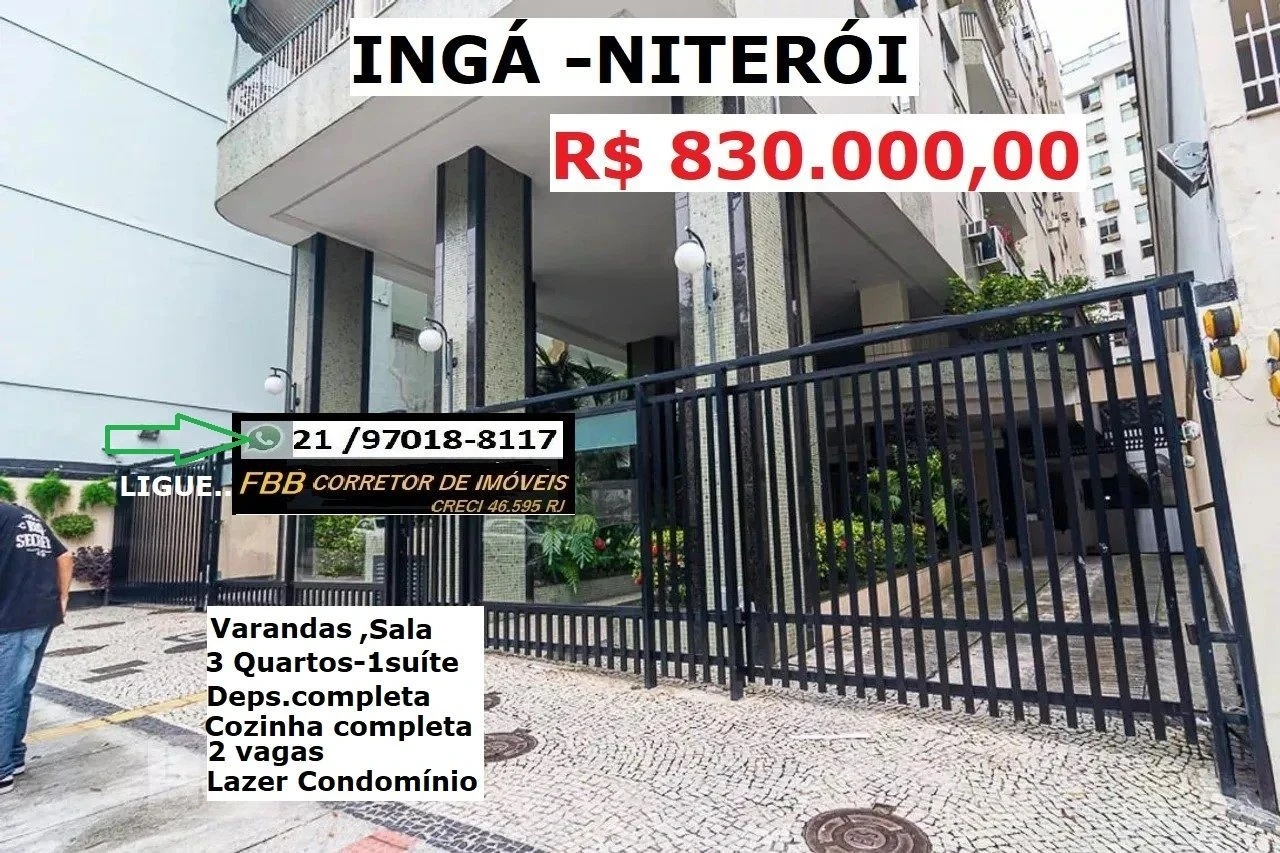 Apartamento com 3 Quartos à Venda, 120 m² em Ingá - Niterói