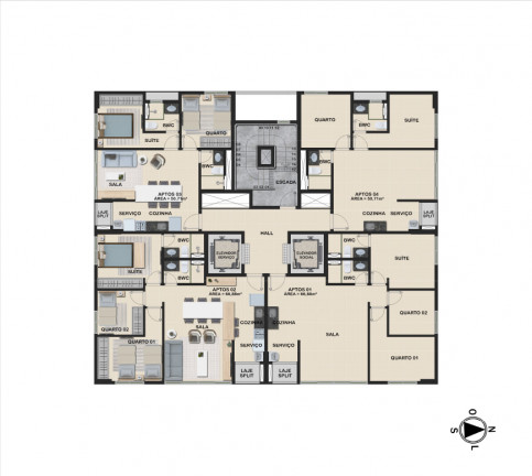 Imagem Apartamento com 2 Quartos à Venda, 50 m² em Tamarineira - Recife