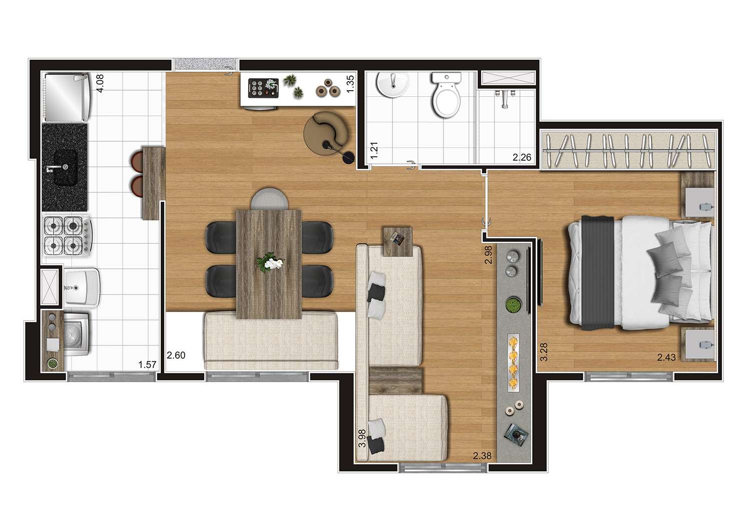 Imagem Apartamento com 1 Quarto à Venda, 43 m²em Vila Gustavo - São Paulo