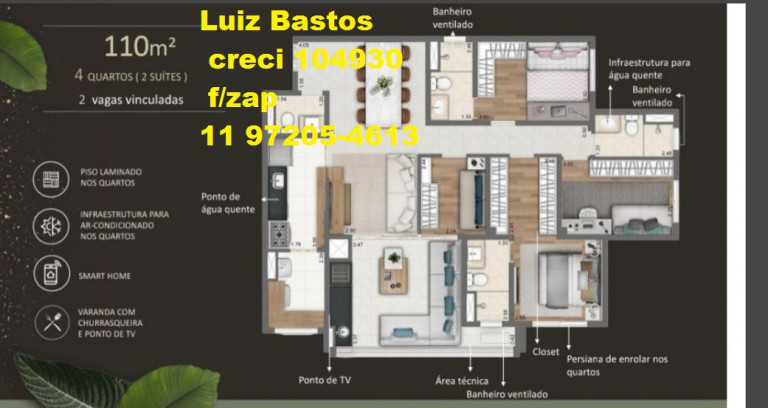 Imagem Apartamento com 2 Quartos à Venda, 67 m² em Parque São Jorge - São Paulo