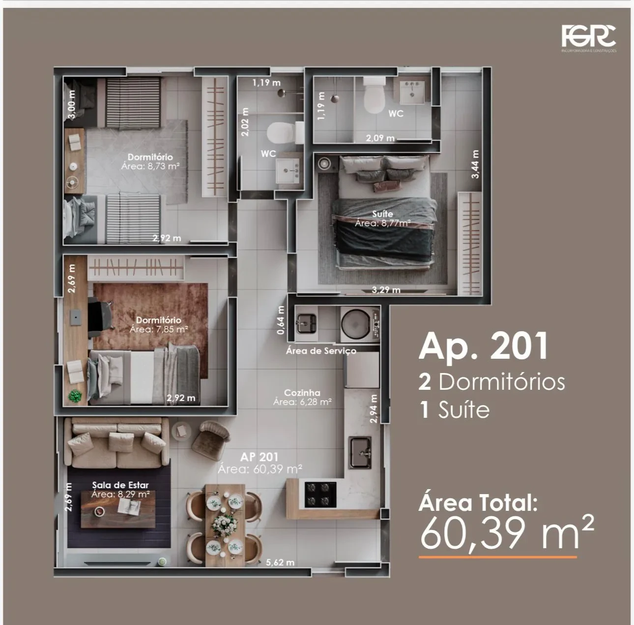 Imagem Apartamento com 3 Quartos à Venda, 61 m² em Altiplano Cabo Branco - João Pessoa