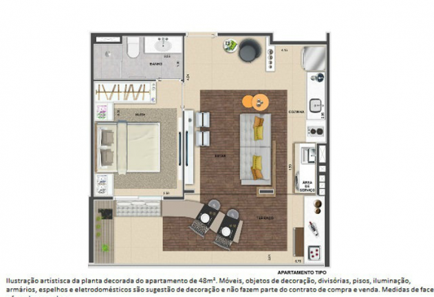 Imagem Apartamento com 1 Quarto à Venda, 48 m² em Indianópolis - São Paulo