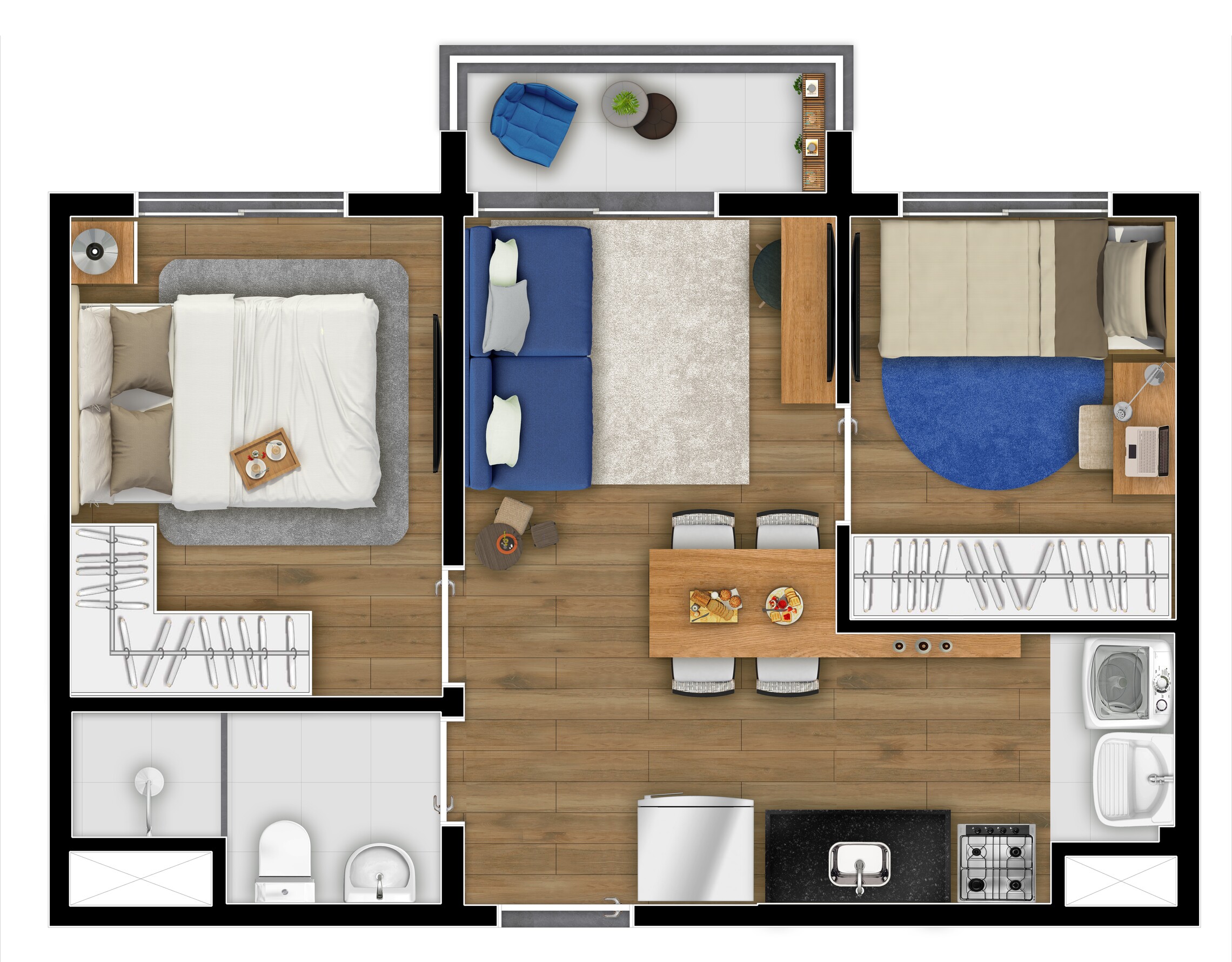 Imagem Apartamento com 2 Quartos à Venda, 37 m² em Santo Amaro - São Paulo