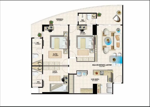 Imagem Apartamento com 3 Quartos à Venda, 94 m²em Aldeota - Fortaleza