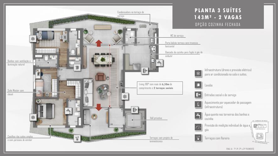 Imagem Apartamento com 3 Quartos à Venda, 143 m² em Vila Olímpia - São Paulo