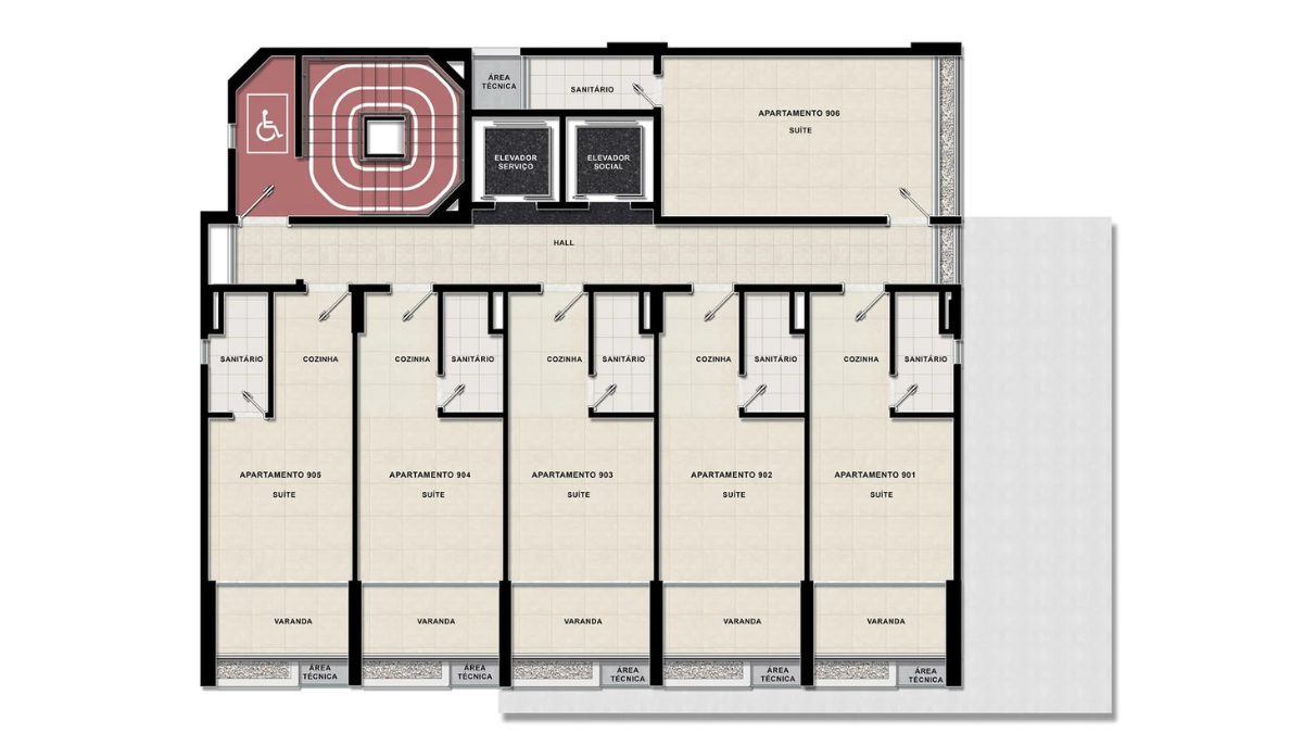 Imagem Studio com 1 Quarto à Venda, 23 m²em Barra - Salvador