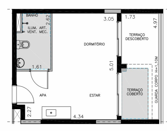 Imagem Apartamento com 1 Quarto à Venda,  em Indianópolis - São Paulo