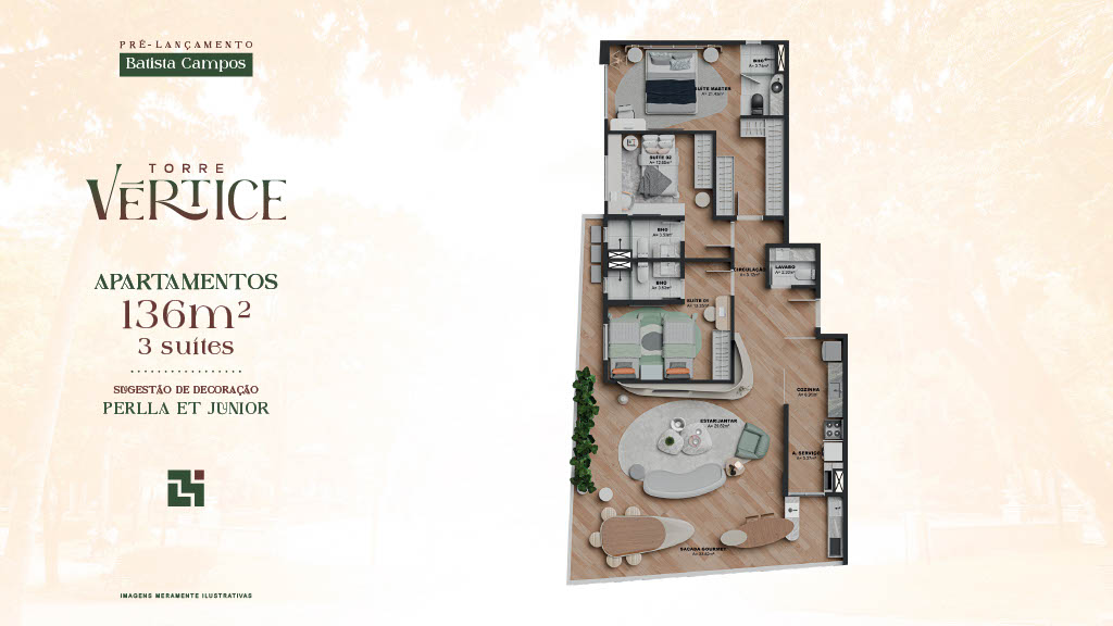 Imagem Apartamento com 1 Quarto à Venda, 46 m²em Batista Campos - Belém