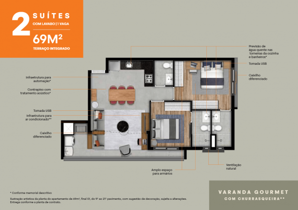 Imagem Apartamento com 2 Quartos à Venda, 69 m² em Pinheiros - São Paulo