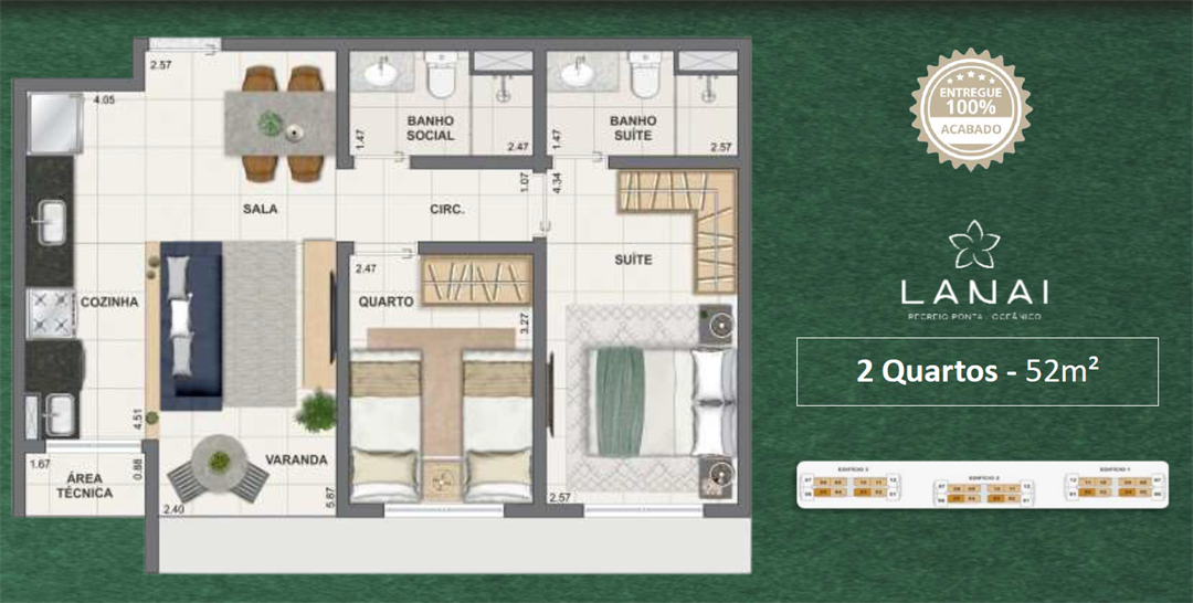 Foto do imóvel: Apartamento com 3 Quartos à Venda, 67 m² em Recreio dos Bandeirantes - Rio de Janeiro