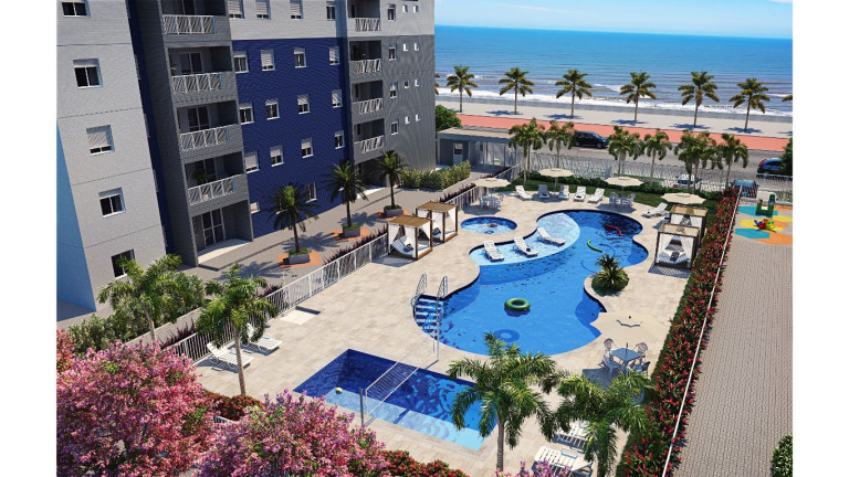 Apartamento com 2 Quartos à Venda, 60 m² em Balneario Umurama  - Mongaguá