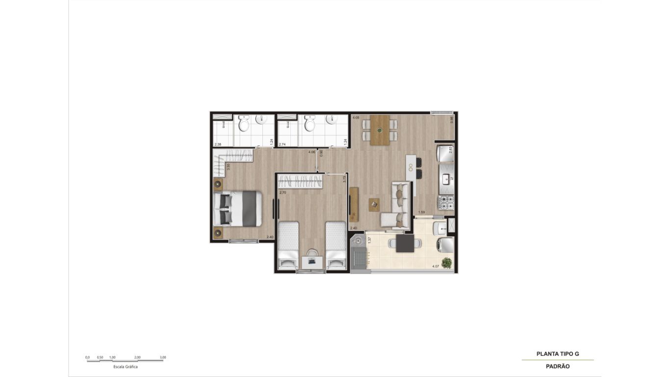 Imagem Apartamento com 2 Quartos à Venda, 58 m²em Balneario Umurama - Mongaguá