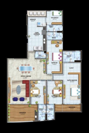 Imagem Apartamento com 4 Quartos à Venda, 382 metros em Renascença - São Luís