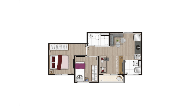 Apartamento com 2 Quartos à Venda, 38 m² em Vila Jaraguá - São Paulo