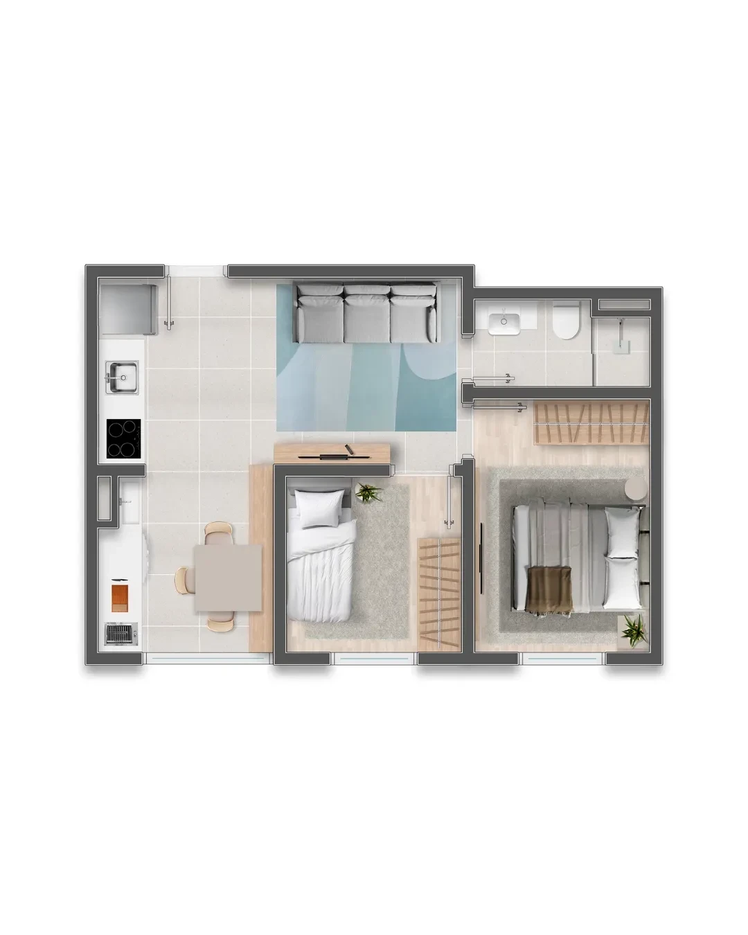 Imagem Apartamento com 2 Quartos à Venda, 40 m² em São Pedro - Osasco