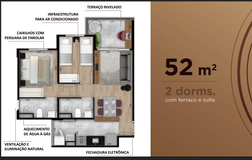 Foto do imóvel: Apartamento com 2 Quartos à Venda, 52 m² em Parque da Vila Prudente - São Paulo