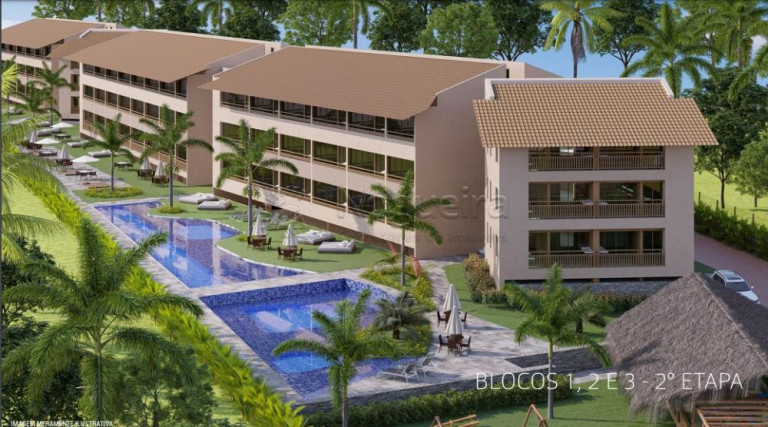 Apartamento com 1 Quarto à Venda, 32 m² em Praia dos Carneiros - Tamandaré