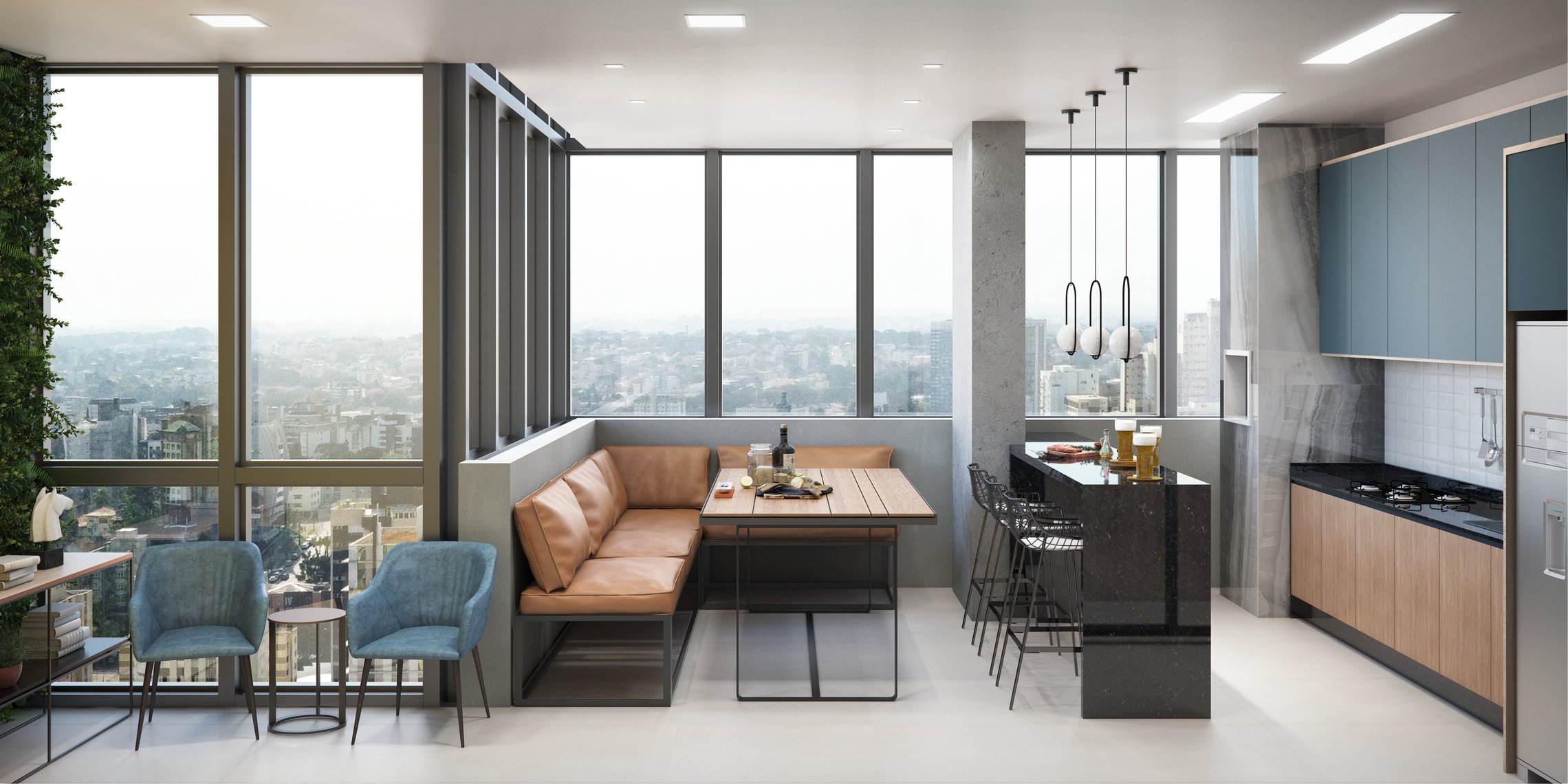 Imagem Apartamento com 2 Quartos à Venda, 34 m² em Centro - Curitiba