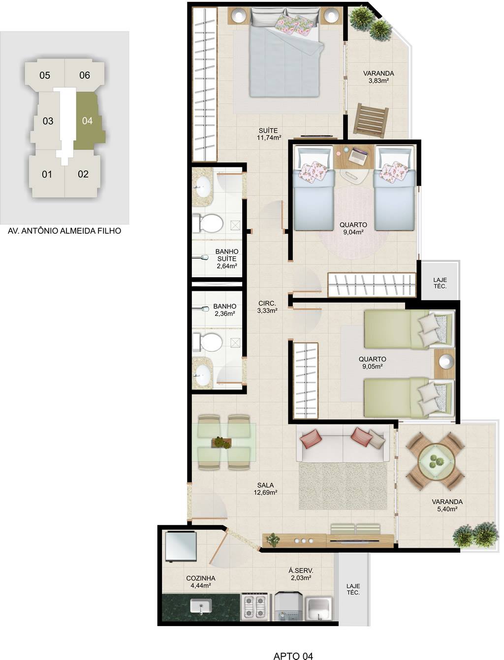 Imagem Apartamento com 2 Quartos à Venda, 60 m² em Praia de Itaparica - Vila Velha