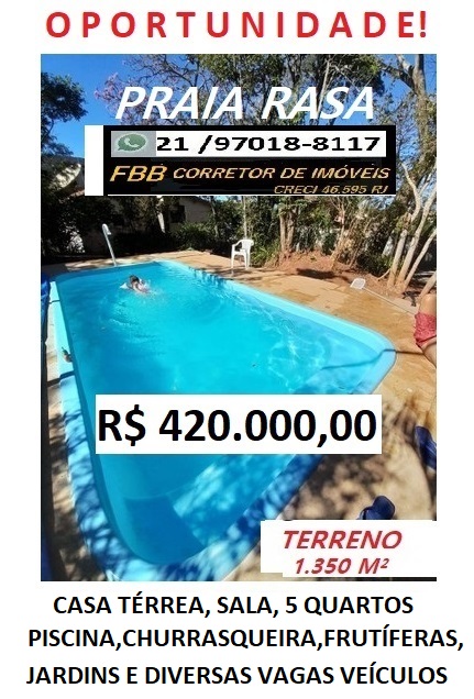 Imagem Chácara com 5 Quartos à Venda, 200 m² em Praia Rasa - Armação dos Búzios