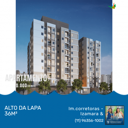 Imagem Apartamento com 2 Quartos à Venda, 36 m² em Água Branca - São Paulo