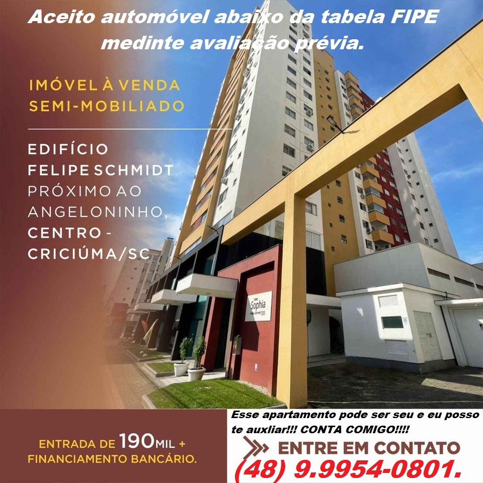Imagem Apartamento com 3 Quartos à Venda, 83 m²em Centro - Criciúma