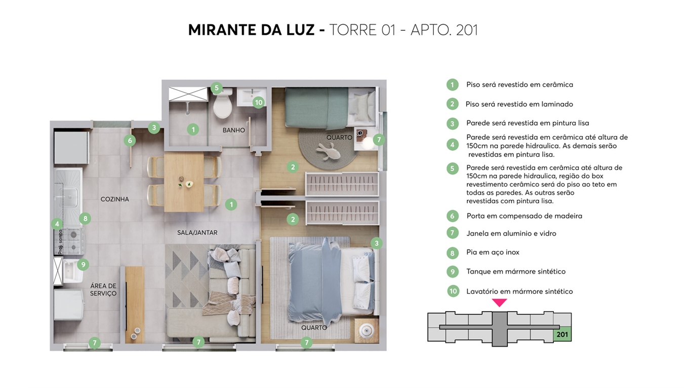 Imagem Apartamento com 2 Quartos à Venda, 42 m² em Da Luz - Nova Iguaçu