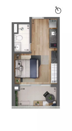 Imagem Studio com 1 Quarto à Venda,  em Vila Pompéia - São Paulo