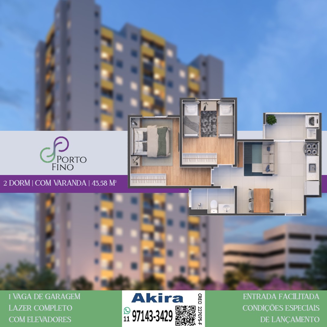 Imagem Apartamento com 2 Quartos à Venda, 46 m² em Mogi Moderno - Mogi das Cruzes