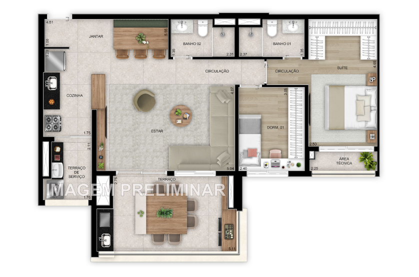 Imagem Apartamento com 3 Quartos à Venda, 24 m²em Tatuapé - São Paulo