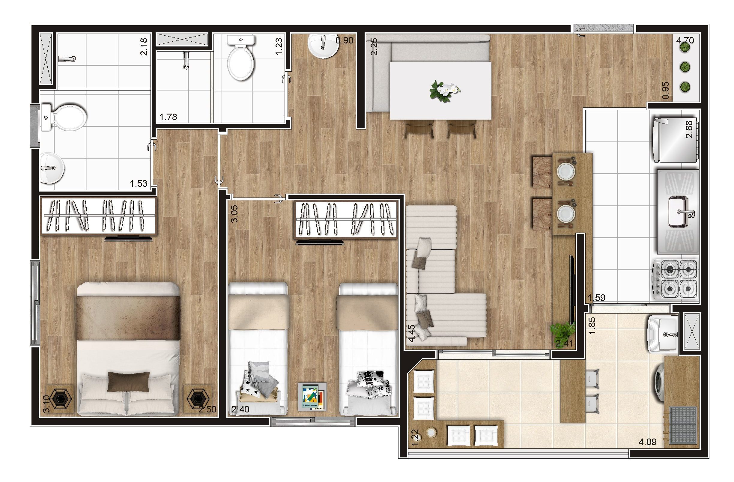Imagem Apartamento com 2 Quartos à Venda, 55 m²em Vila São João - Guarulhos