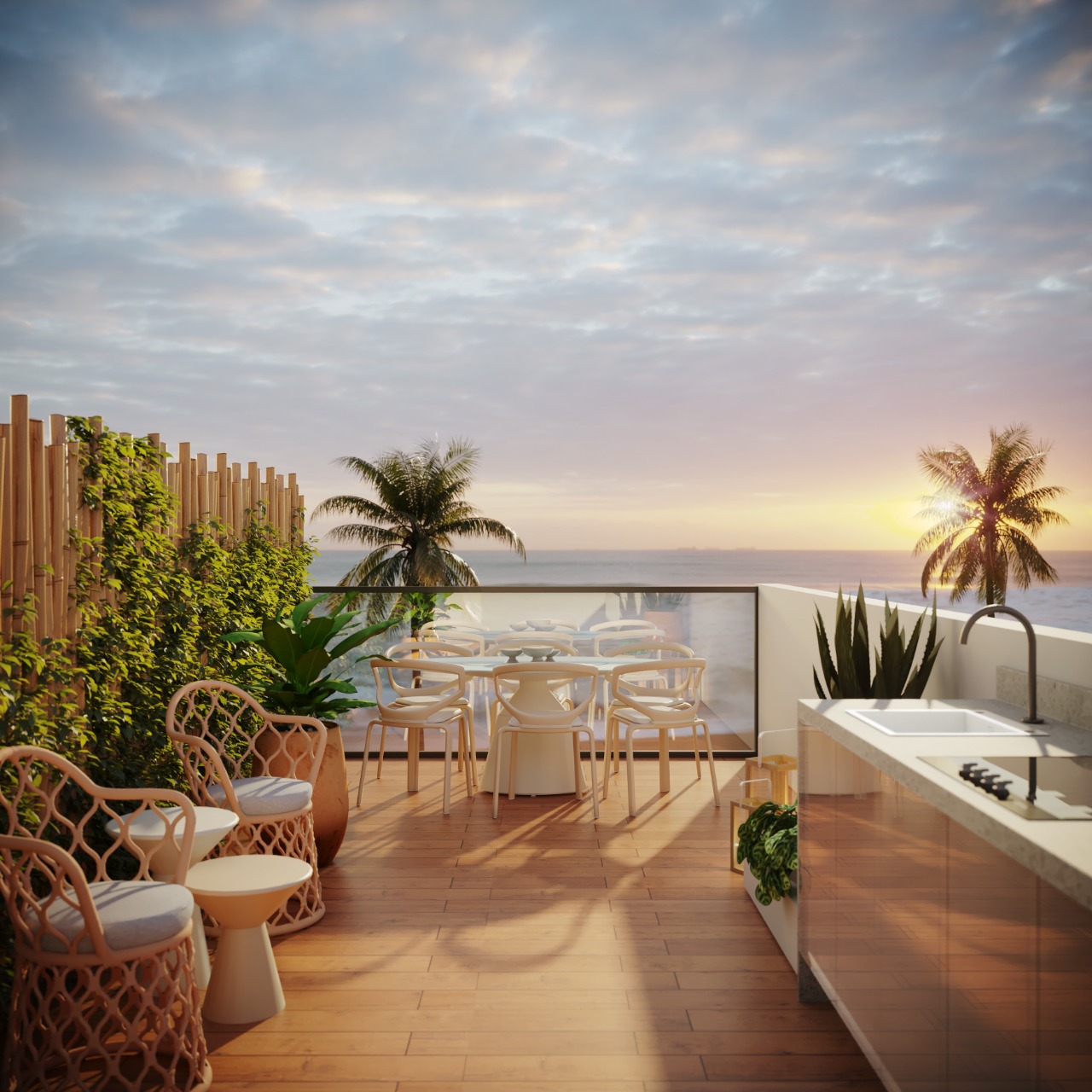 Imagem Apartamento com 1 Quarto à Venda, 52 m²em Praia dos Carneiros - Tamandaré