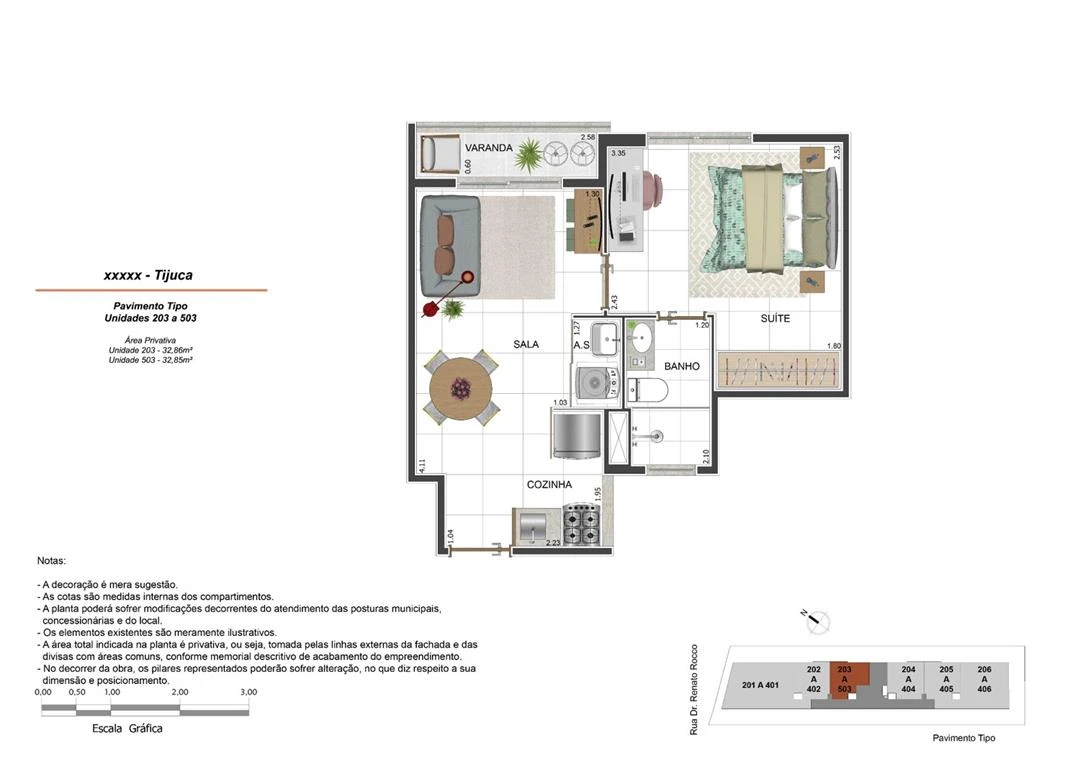 Foto do imóvel: Apartamento com 2 Quartos à Venda, 65 m² em Tijuca - Rio de Janeiro