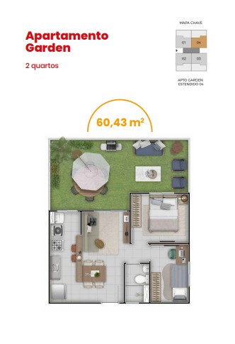 Imagem Apartamento com 2 Quartos à Venda, 39 m² em Santa Cruz - Rio de Janeiro