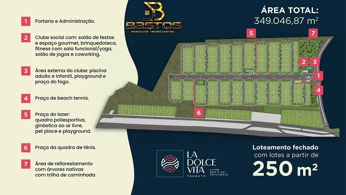 Imagem Terreno em Condomínio à Venda, 349046 metros em Centro - Taubaté