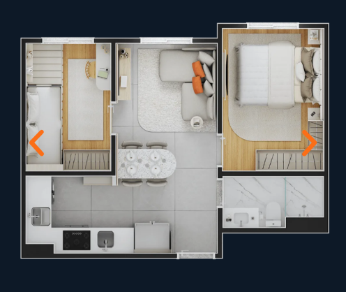 Foto do imóvel: Apartamento com 2 Quartos à Venda, 44 m² em Caxangá - Suzano