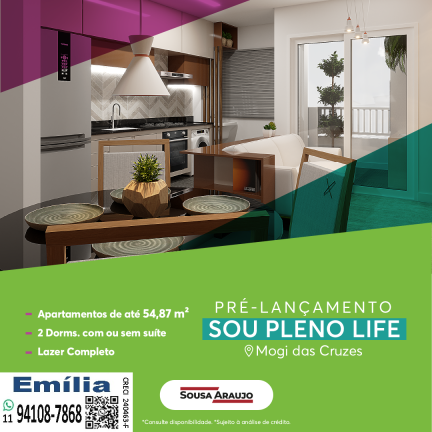 Apartamento com 2 Quartos à Venda, 24.205 m² em Vila Cintra - Mogi das Cruzes
