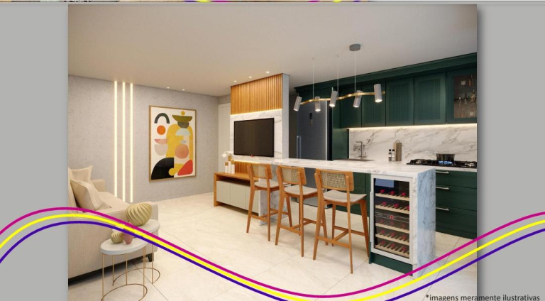 Imagem Apartamento com 2 Quartos à Venda,  em Muro Alto - Ipojuca