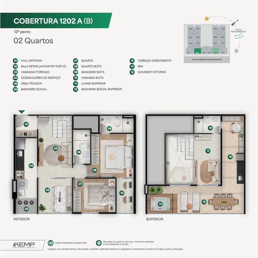 Imagem Apartamento com 2 Quartos à Venda, 59 m² em Praia de Itaparica - Vila Velha Imagem Apartamento com 2 Quartos à Venda, 59 m² em Praia de Itaparica - Vila Velha