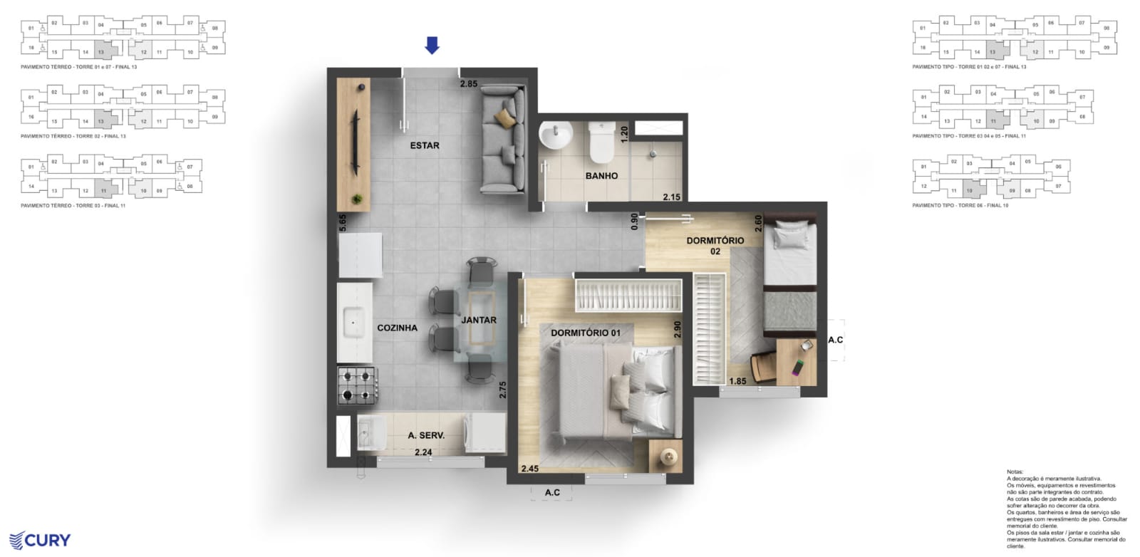 Imagem Apartamento com 2 Quartos à Venda, 36 m² em Campo Grande - Rio de Janeiro