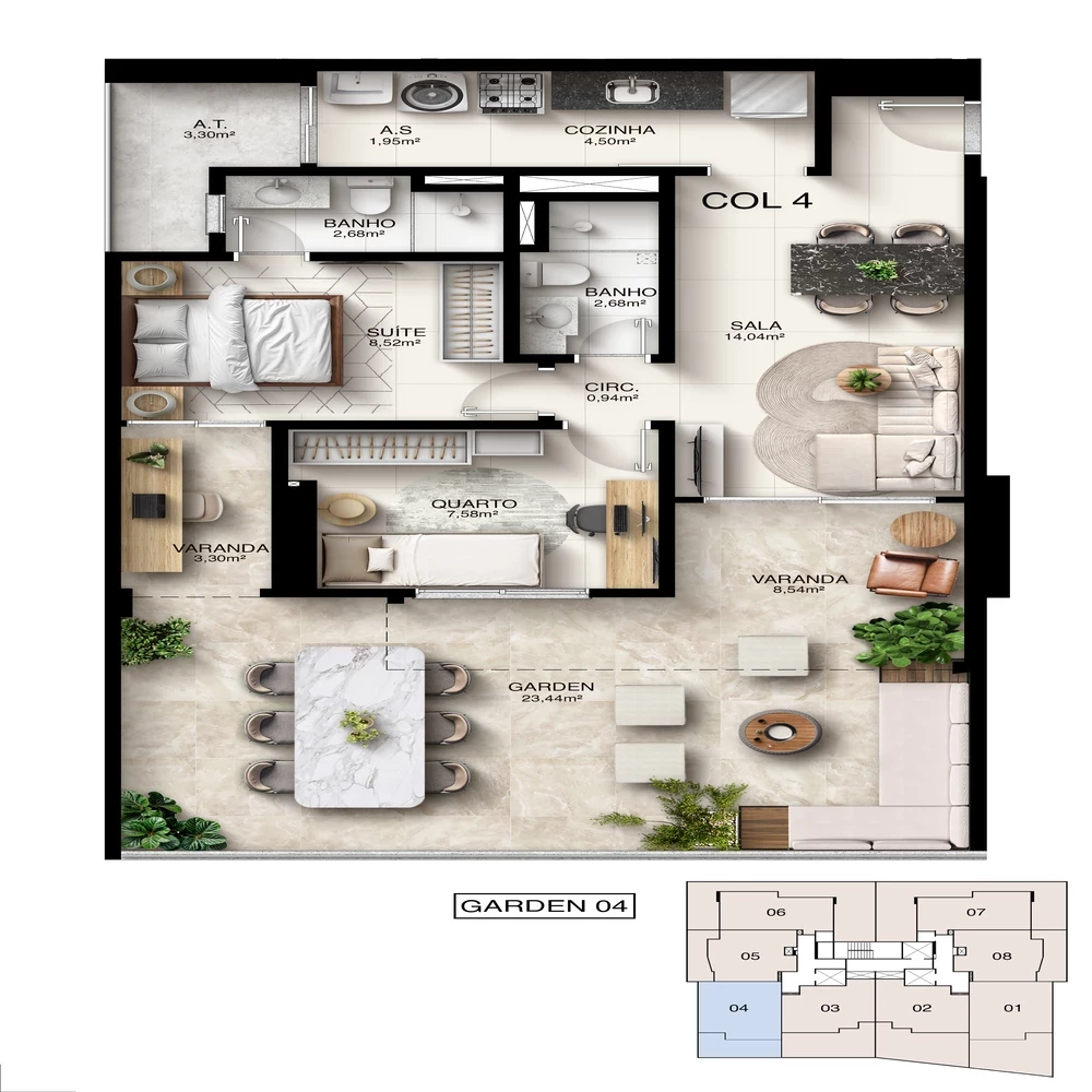 Foto do imóvel: Apartamento com 2 Quartos à Venda, 61 m² em Jockey de Itaparica - Vila Velha