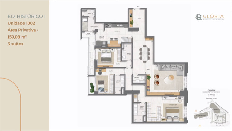 Imagem Apartamento com 2 Quartos à Venda, 7.700 m² em Glória - Rio de Janeiro