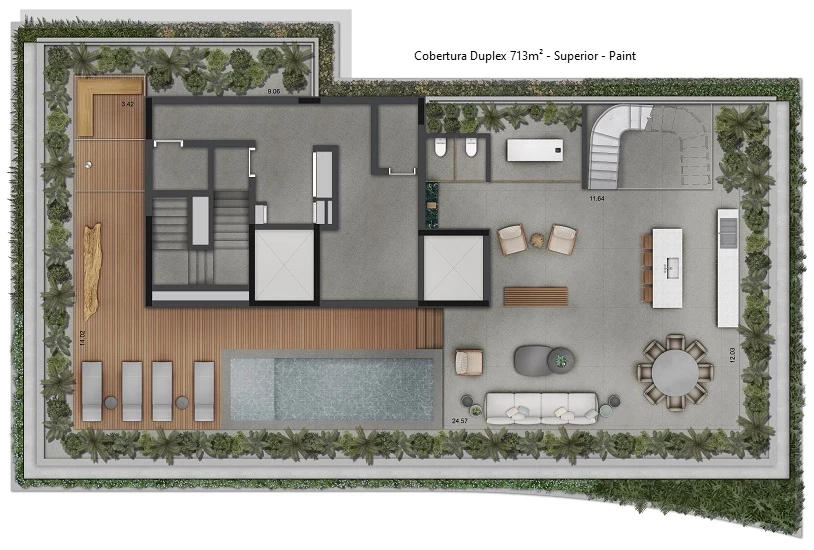 Foto do imóvel: Cobertura com 4 Quartos à Venda, 713 m² em Jardim Paulista - São Paulo
