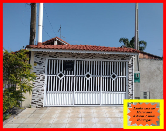 Casa com 3 Quartos à Venda, 114 m² em Maracanã - Praia Grande